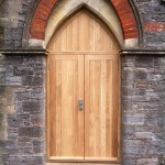 Oak Doors & frame, fitted to a local church